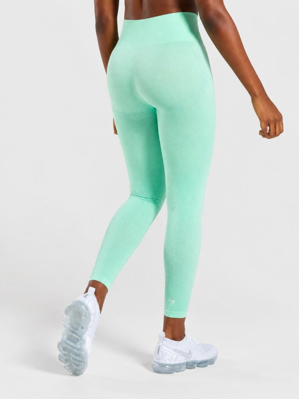 Gymshark Vital Seamless Leggings Womens M Green Mint Marl High Rise Workout Yoga